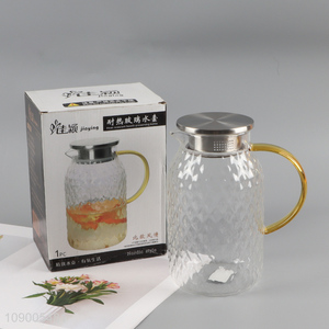 Good selling Nordic style 1500ml heat-resistant tea <em>pot</em> water jug