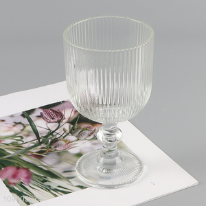 Factory supply retro striped goblets glass <em>cup</em> <em>wine</em> glasses champagne glasses