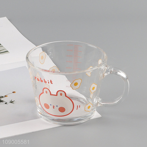 Hot items cartoon printed breakfast milk glass <em>cup</em> <em>coffee</em> <em>cup</em>