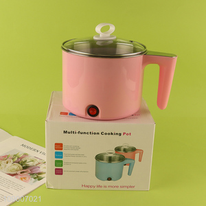 High Quality Multi-Function Electric Cooking <em>Pot</em> with Tempered Glass Lid