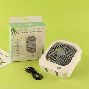 Hot Selling Portable <em>USB</em> Charging Desktop Fan Small Personal Fan for Dormitory