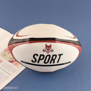 New Product Custom Rugby Ball <em>Machine</em> Stitched Size 5 Ruber Rugby Ball