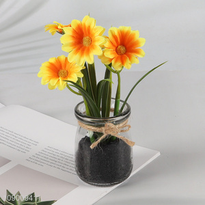 Good price natural home office decor artificial potted plants <em>fake</em> <em>flower</em>