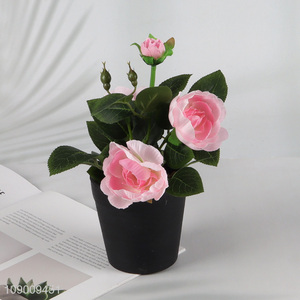 Good price tabletop decor natural artificial potted plants <em>fake</em> <em>flower</em> for sale