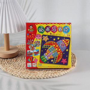 Good quality children DIY handcraft mosaic <em>painting</em> toy mosaic sticker toy