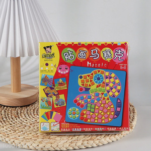 Hot products kids educational DIY handcraft mosaic sticker <em>painting</em> toy