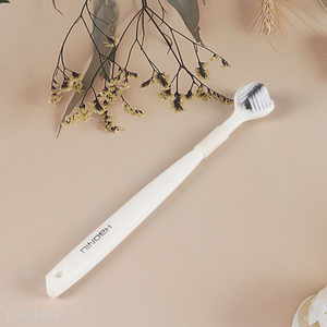 Yiwu market sensitive teeth adult 3sides <em>toothbrush</em> for oral care