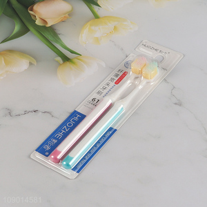 Top quality 2pcs soft bristle oral care <em>toothbrush</em> set for adult