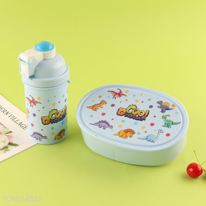 Good Quality Cute Cartoon <em>Bento</em> Lunch <em>Box</em> and Water Bottle Set