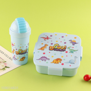 China Imports Plastic <em>Bento</em> Lunch <em>Box</em> and Water Bottle Set for Kids