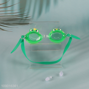 Best selling cartoon frog silicone waterproof children <em>swimming</em> <em>glasses</em> <em>swimming</em> <em>goggles</em>