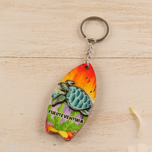 Factory Price Fuerteventura Key Chain Souvenir MDF Keychain Key Ring Bag <em>Pendants</em>