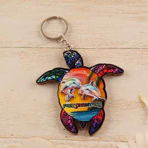 Wholesale Fuerteventura Key Chain Souvenir MDF Keychain Key Ring Bag <em>Pendants</em>