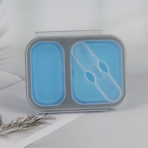 New arrival folding food grade silicone sealed <em>lunch</em> <em>box</em> for sale