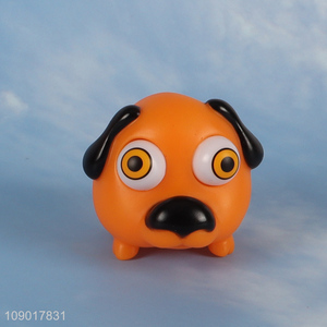 Yiwu market cartoon dog kids tpr non-toxic squeeze <em>toys</em> for sale