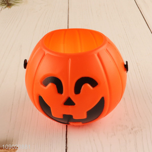 Good Quality <em>Halloween</em> Plastic Pumpkin Bucket Trick or Treat Candy Bucket