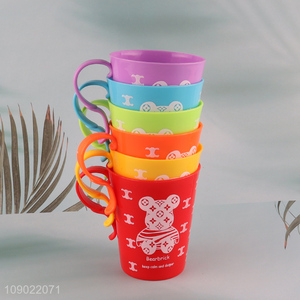 Hot Sale 6PCS Cute Cartoon Plastic Water Cup <em>Bathroom</em> Tumbler Cups