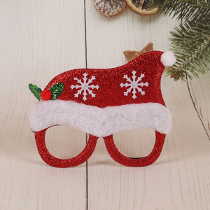 Hot selling <em>Christmas</em> <em>hat</em> shape <em>Christmas</em> party decoration glasses wholesale