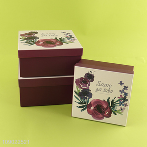 High Quality 3PCS <em>Valentine's</em> <em>Day</em> Gift Boxes Set Pressent Boxes Set with Lids