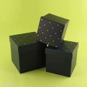 Online Wholesale 3PCS Cube Gift Boxes Set with Lids for Birthday <em>Baby</em> Shower