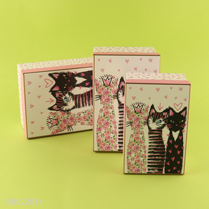 New Product 3PCS Nest Gift Boxes Set Pressent Boxes Set for <em>Valentine's</em> <em>Day</em>