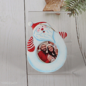 Hot <em>items</em> Santa Claus shape hanging photo frame for Christmas ornaments decoration