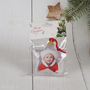 China products <em>star</em> shape photo frame hanging ornaments for <em>Christmas</em> tree