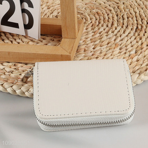 Online wholesale white women fashionable pu leather small wallet for <em>gifts</em>