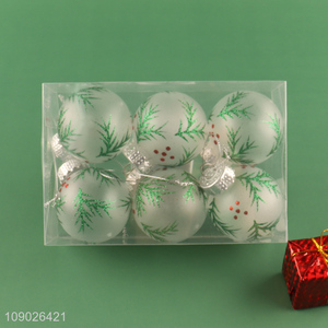 China products 6pcs <em>PET</em> Christmas hanging ornaments Christmas ball for xmas tree