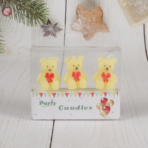 Hot products cartoon bear shape kids <em>birthday</em> cake decorative candle