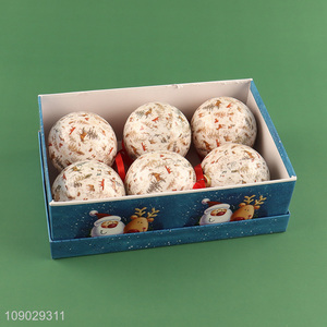 China products 6pcs round Christmas <em>ball</em> Christmas hanging <em>ornaments</em>