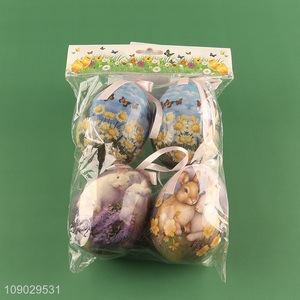 Yiwu market 4pcs <em>Easter</em> <em>egg</em> hanging ornaments for <em>Easter</em> decoration