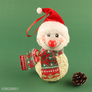 Factory wholesale snowman shape hanging Christmas <em>tree</em> decoration light <em>ornaments</em>