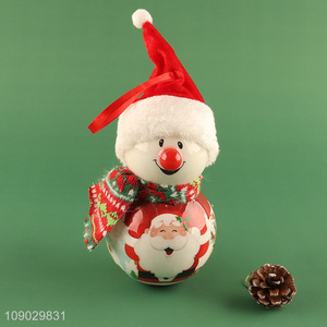 China wholesale snowman cartoon hanging Christmas <em>tree</em> decoration light <em>ornaments</em>