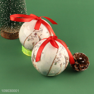 Hot selling round <em>Christmas</em> ball <em>Christmas</em> tree hanging ornaments with led <em>lights</em>