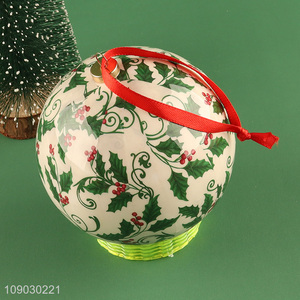 China wholesale Christmas <em>ball</em> Christmas <em>tree</em> hanging <em>ornaments</em> for decoration