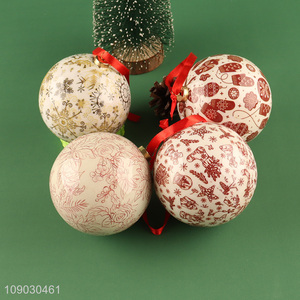 Factory wholesale <em>decorative</em> round Christmas ball Christmas tree hanging <em>ornaments</em>