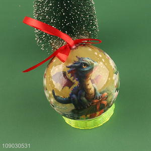 China wholesale round <em>decorative</em> Christmas tree hanging <em>ornaments</em> Christmas ball