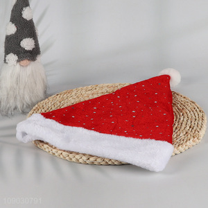 Good sale winter plush <em>Christmas</em> <em>hat</em> for <em>Christmas</em> party supplies wholesale