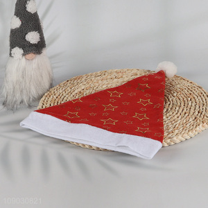 Hot products star pattern red winter <em>Christmas</em> party <em>Christmas</em> <em>hat</em> for sale