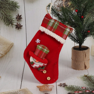 China wholesale snowman <em>Christmas</em> hanging ornaments <em>Christmas</em> stocking <em>gifts</em> bag