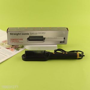 Factory price professional temperture control hair straightener straight <em>comb</em>