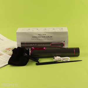 Latest products professional <em>hair</em> salon tool cordless <em>hair</em> curler for sale