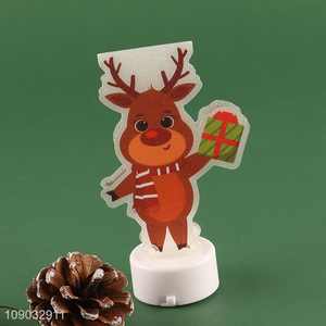 Yiwu market cartoon reindeer shape <em>Christmas</em> ornaments desktop <em>lights</em> for home