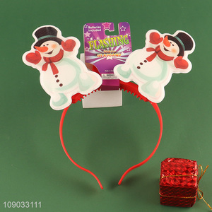 Yiwu market cartoon snowman hair hoop Christmas party supplies hair <em>accessories</em>