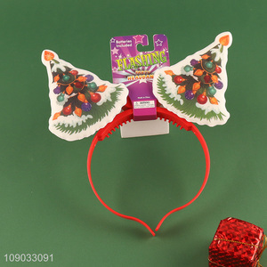 Best sale Christmas tree light up Christmas decoration hair hoop hair <em>accessories</em>