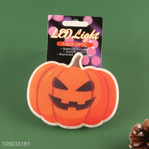 Hot products pumpkin shape Halloween decoration sticker fiber optic <em>led</em> <em>lights</em>