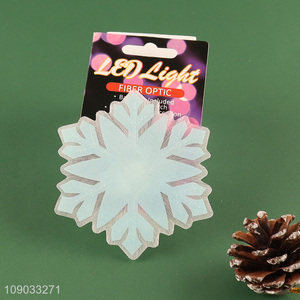 Popular products snowflakes shape fiber optic led <em>lights</em> for <em>Christmas</em> decoration