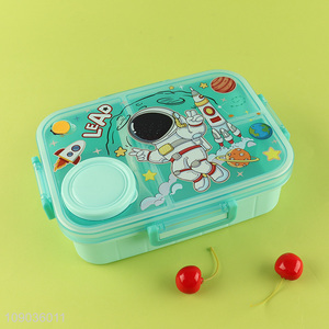 Hot products cartoon astronauts school kids plastic <em>lunch</em> box for sale