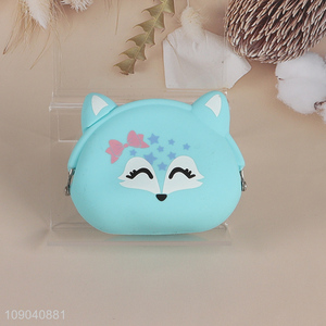 New Arrival Cartoon Animal Silicone <em>Coin</em> <em>Wallet</em> Zippered <em>Coin</em> Purse